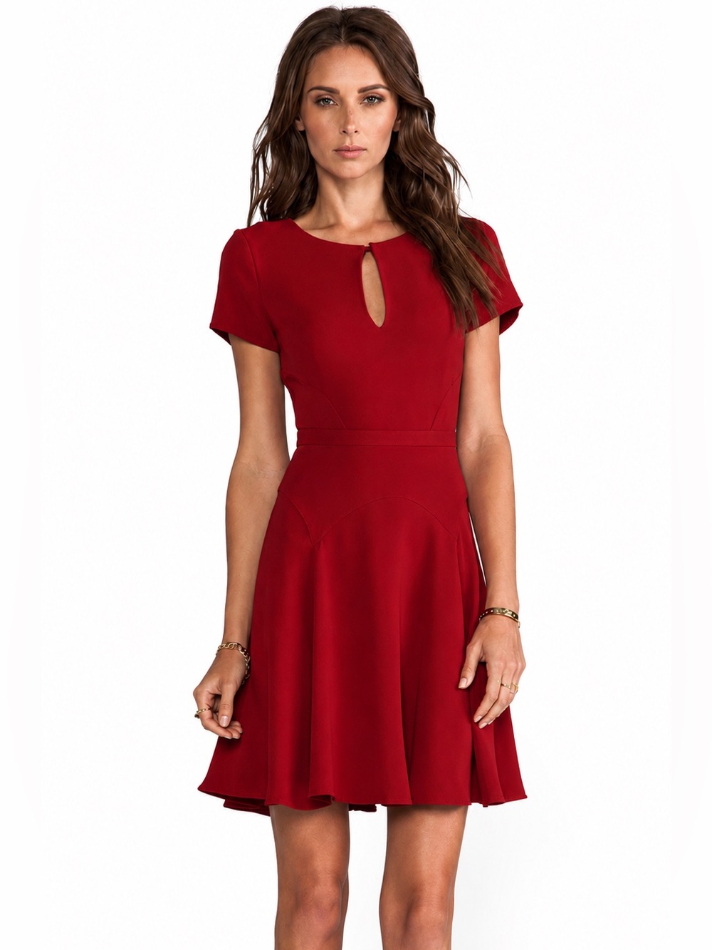 Diane Von Furstenberg Raizel Red Mini Dress Size 0